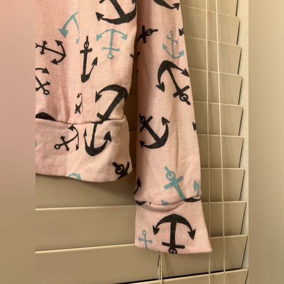 NEW- Cold Crush Pink Anchor Women's Medium Pullover Sweater Soft Pajama Top - Picture 12 of 12